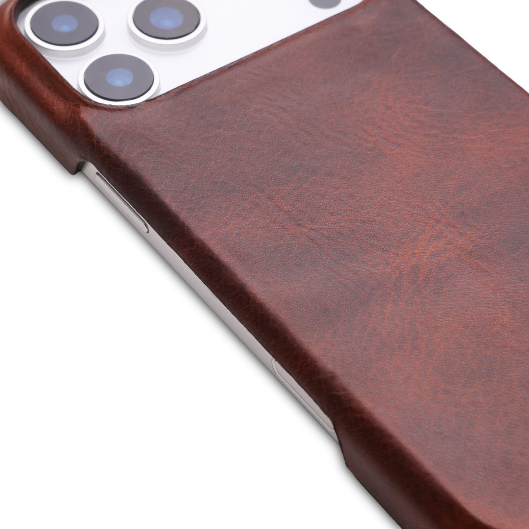 Wachikopa Leather Magic Book Case 2 in 1 for iPhone 17 Pro Max Brick