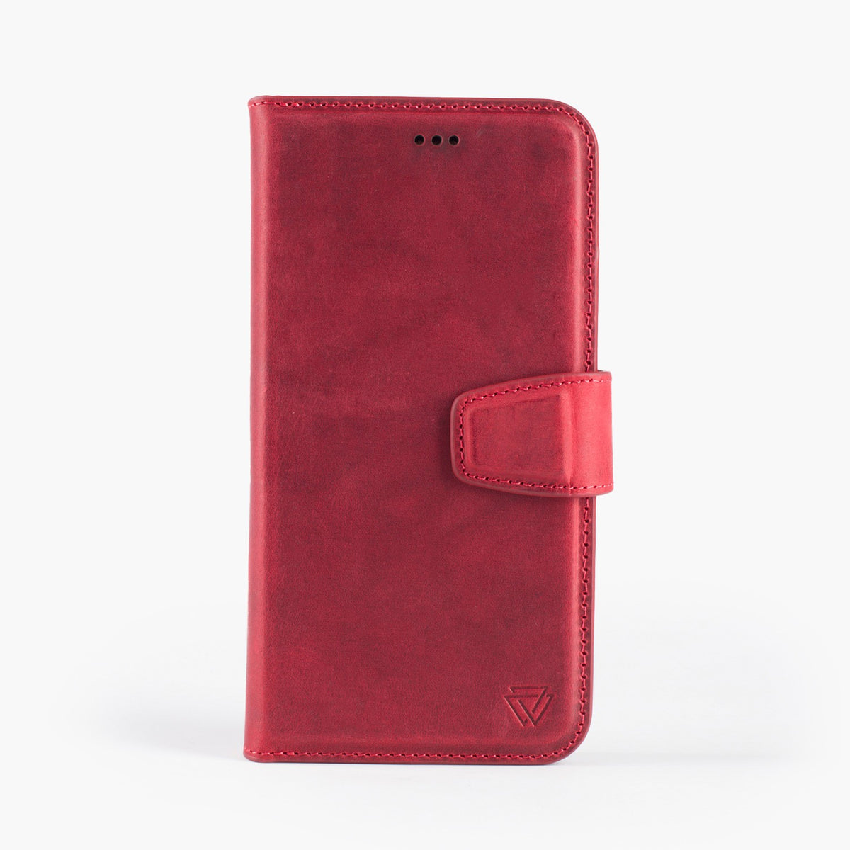 Wachikopa Genuine Leather Magic Book Case 2 in 1 for Samsung S21 Plus Red