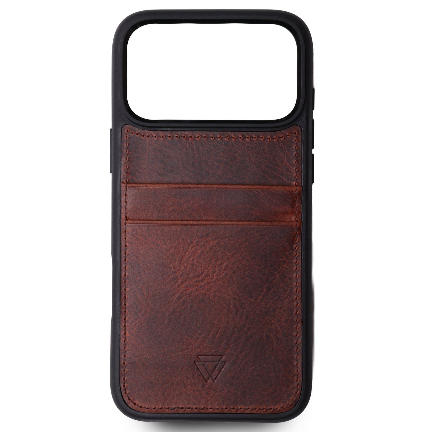 Wachikopa Leather Back Cover C.C. Case for iPhone 17 Pro Max Brown