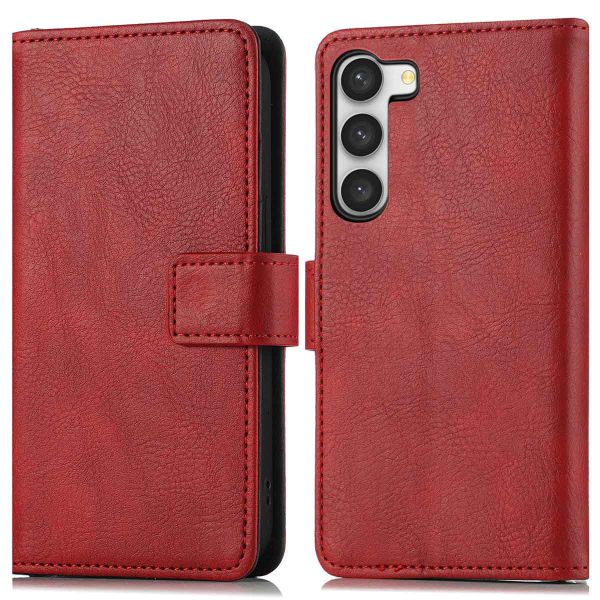 Wachikopa Genuine Leather Magic Book Case 2 in 1 for Samsung S26 Plus Magenta