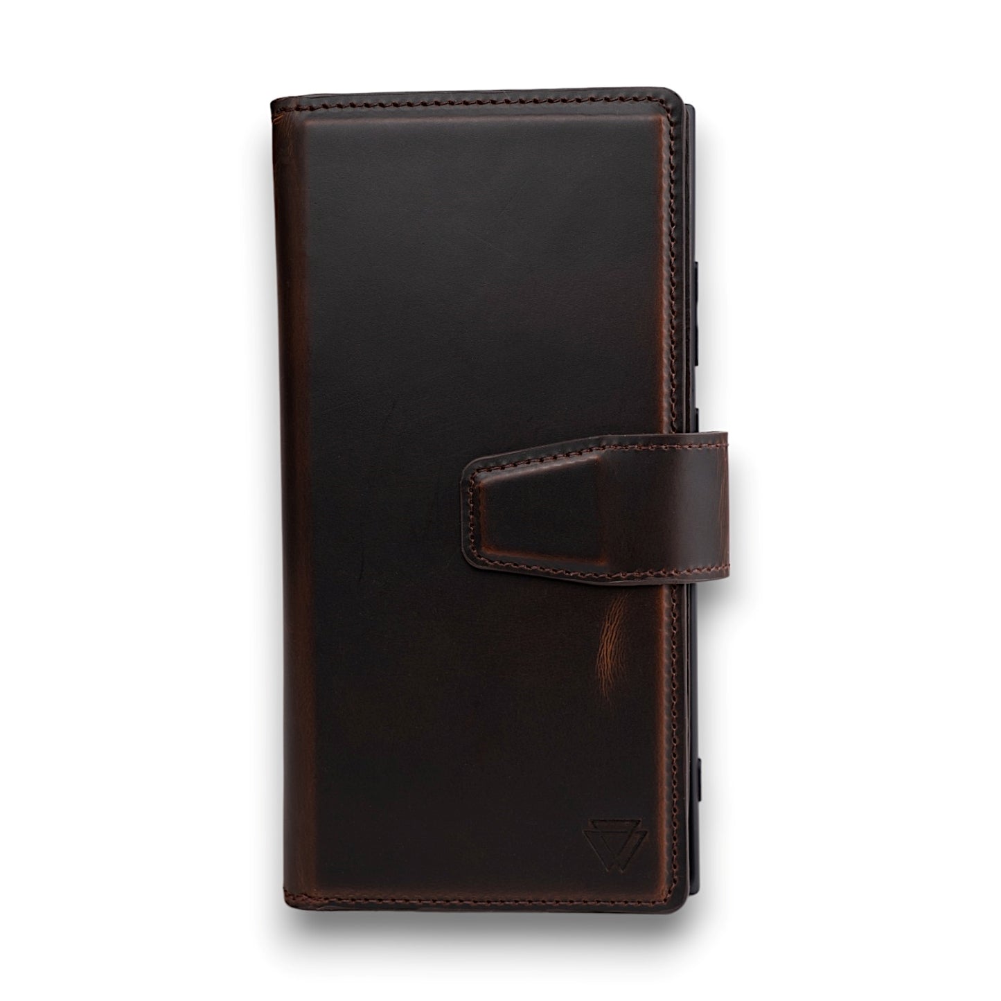 Wachikopa Genuine Leather Magic Bookcase 2 in 1 for Samsung Galaxy S24 Ultra Dark Brown