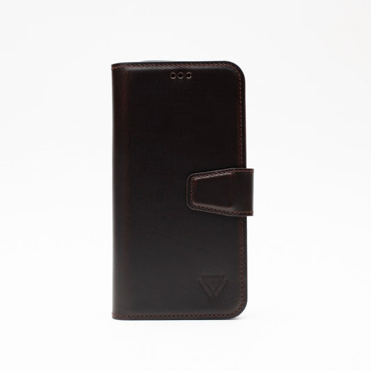 Wachikopa leather Classic iPhone Case for iPhone 14 Pro Dark Brown