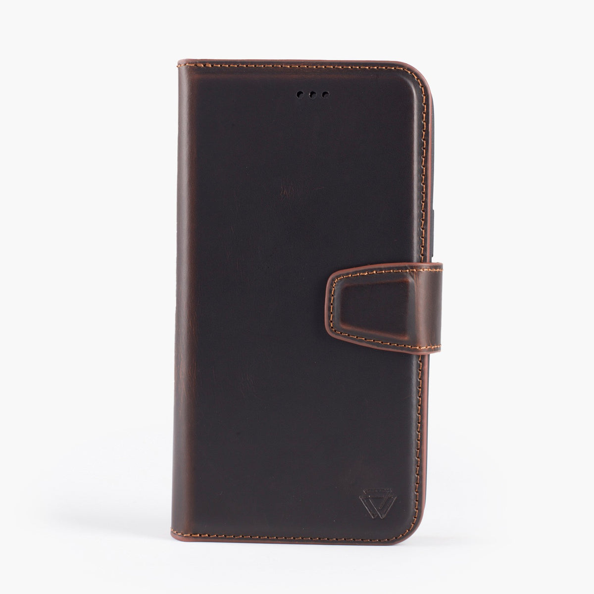 Wachikopa Genuine Leather Magic Book Case 2 in 1 for iPhone XS Max Dark Brown