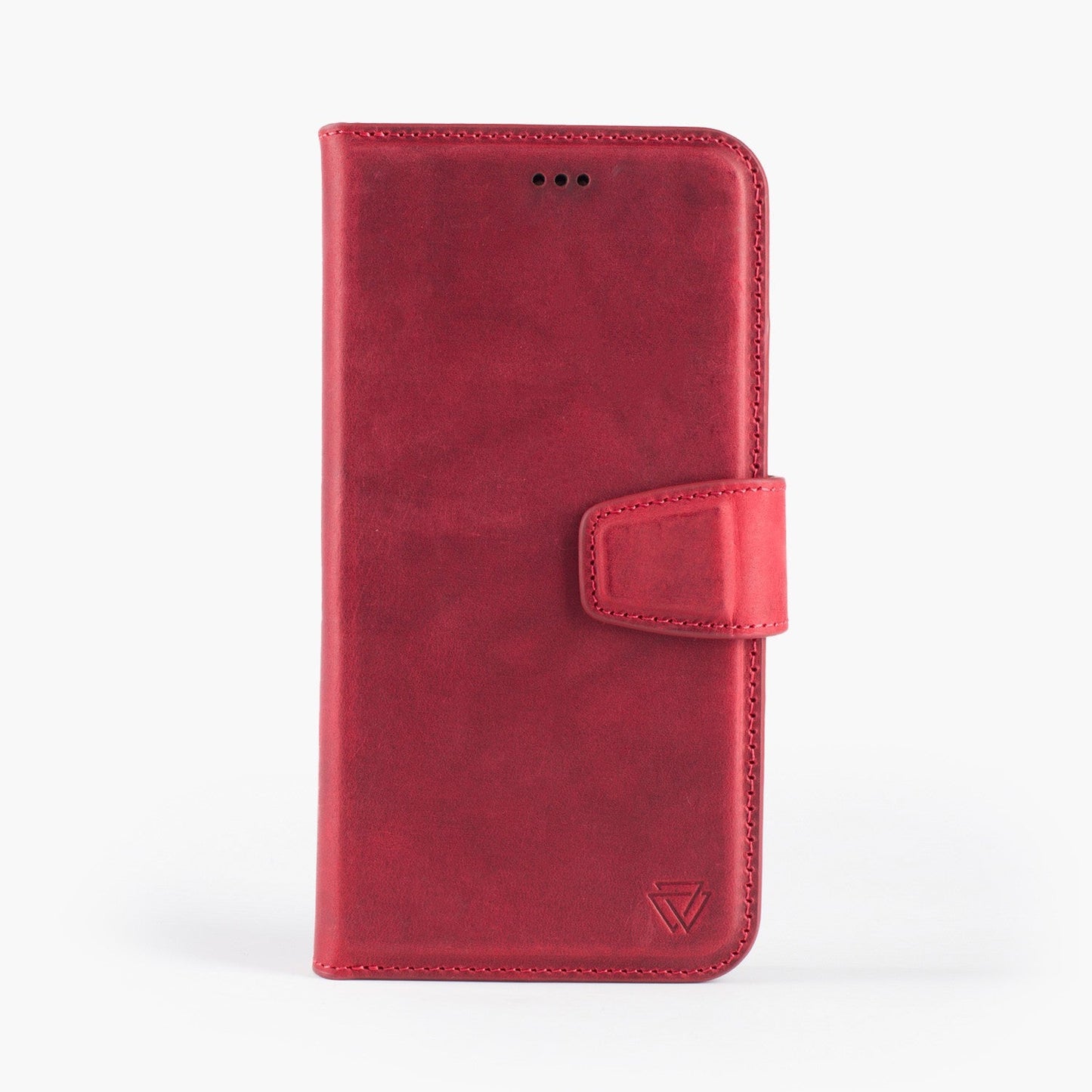 Wachikopa leather Magic Book Case 2 in 1 for iPhone 15 / iPhone 14 / iPhone 13 Red