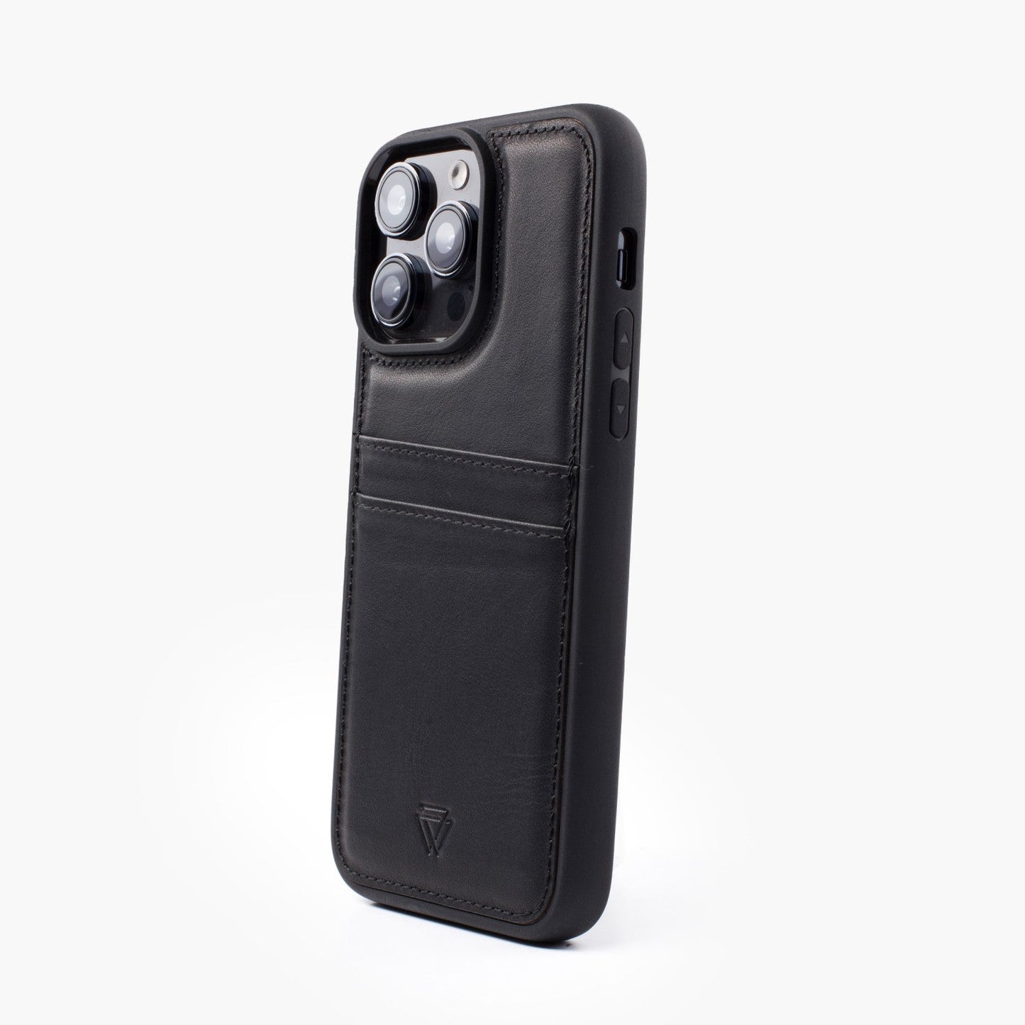 Wachikopa leather Back Cover C.C. Case for iPhone 12 Pro Black