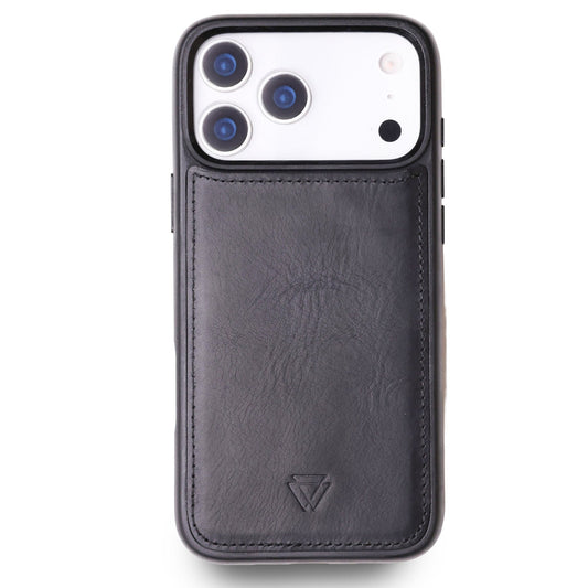 Wachikopa Leather Magic Book Case 2 in 1 for iPhone 17 Pro Max Black